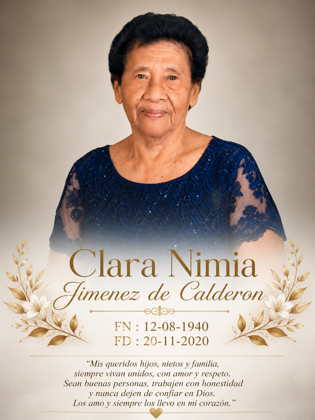 Clara Nimia Jiménez de Calderón